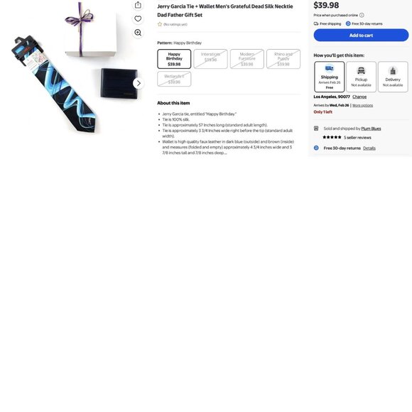 GUAR. AUTHENTIC - Set of 3 Jerry Garcia Silk Ties - from Grateful Dead Artwork - Picture 3 of 5